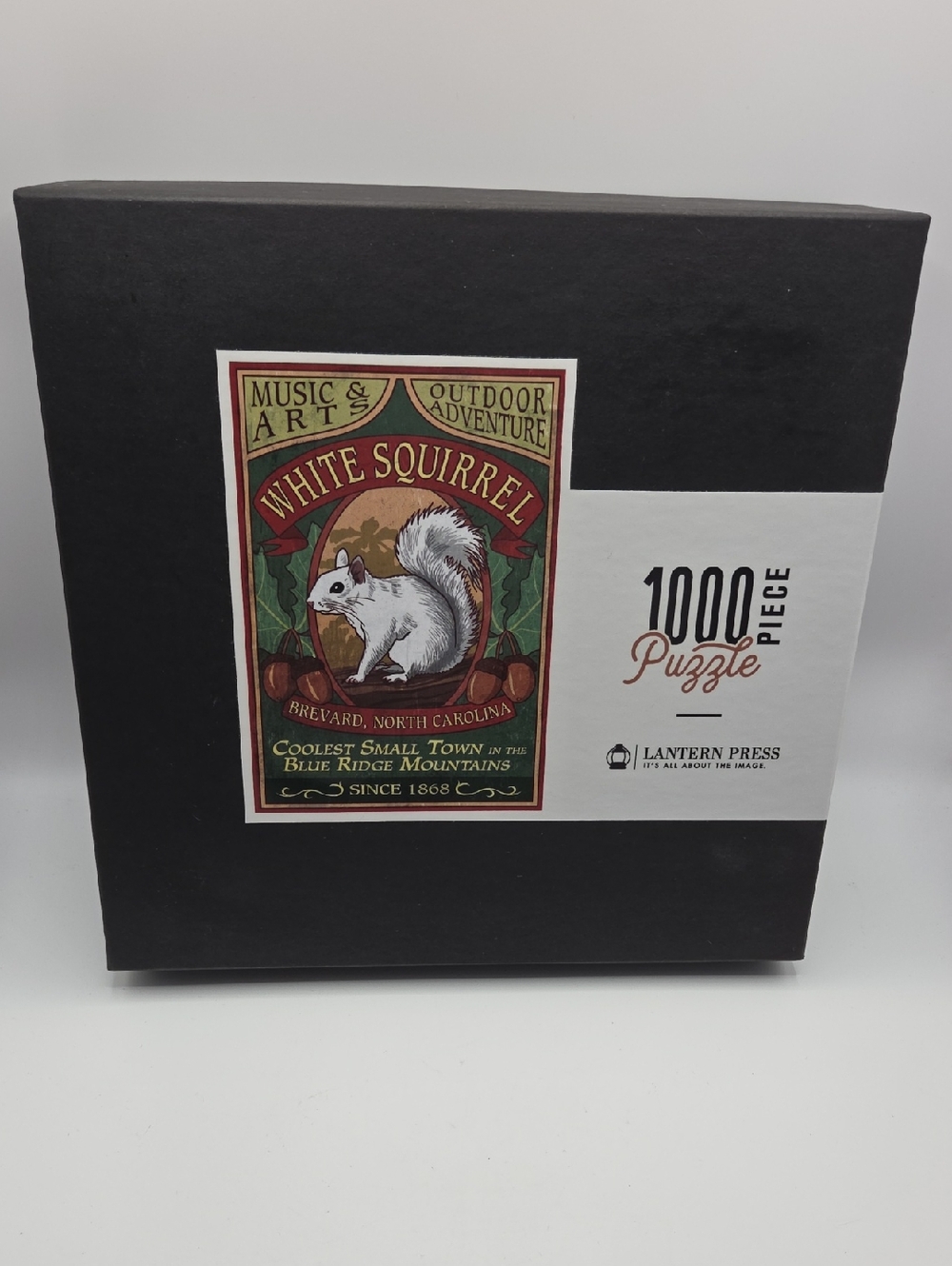 White Squirrel 1000-Piece Puzzle by Lantern Press - Brevard North Carolina